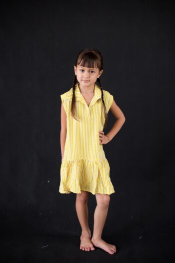 Polo Dress Yellow Kids